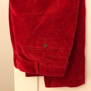 Red Corduroy Ralph Lauren Pants